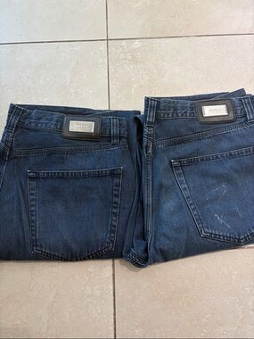 Boss Men's Dark Blue Slim Straight Jeans